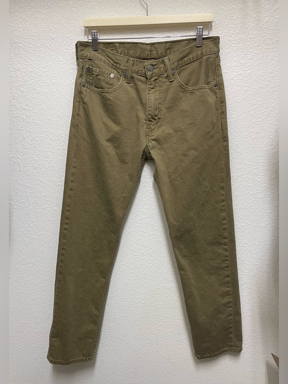 LEVI STRAUSS & CO 505 Men’s Straight Leg Beige Classic Jeans Size 32x32